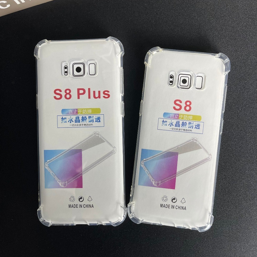 Ốp lưng Samsung S8 Plus / S8 / S8+ silicon trong suốt dẻo cao cấp chống sốc viền vuông bảo vệ cam