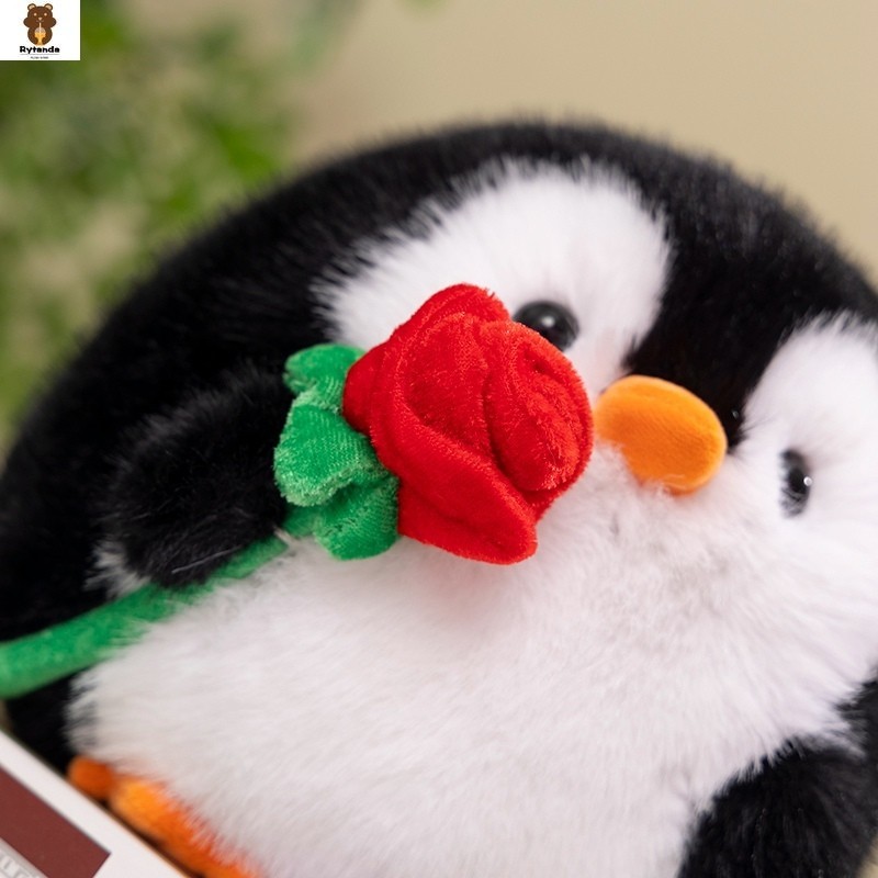 Rytanda Penguin Sang Trọng Đồ Chơi Gấu Bông Búp Bê Dễ Thương Hoa Hồng Chim Cánh Cụt Búp Bê Sang Trọng Làm Đầy Động Vật Quà Tặng Cho Sinh Nhật Trẻ Em Và Bạn Gái Quà Tặng