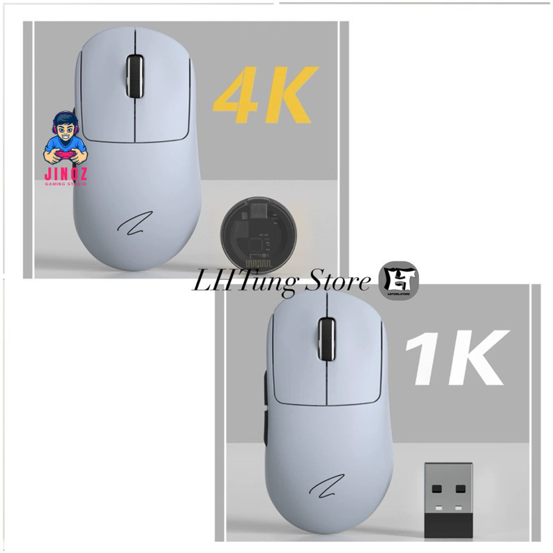 Chuột không dây Zaopin Z2 4K | 3 mode | Hotswap | PAW3395 (Tặng kèm miếng dán chống trượt)- Jinoz Gaming Studio | BigBuy360 - bigbuy360.vn
