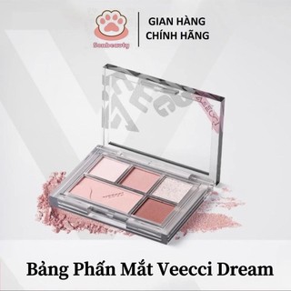 VEECI} Bảng phấn mắt Veeci Dream 5  ô (vỏ bản mới,cũ giao ngẫu nhiê) Trang Điểm Nữ