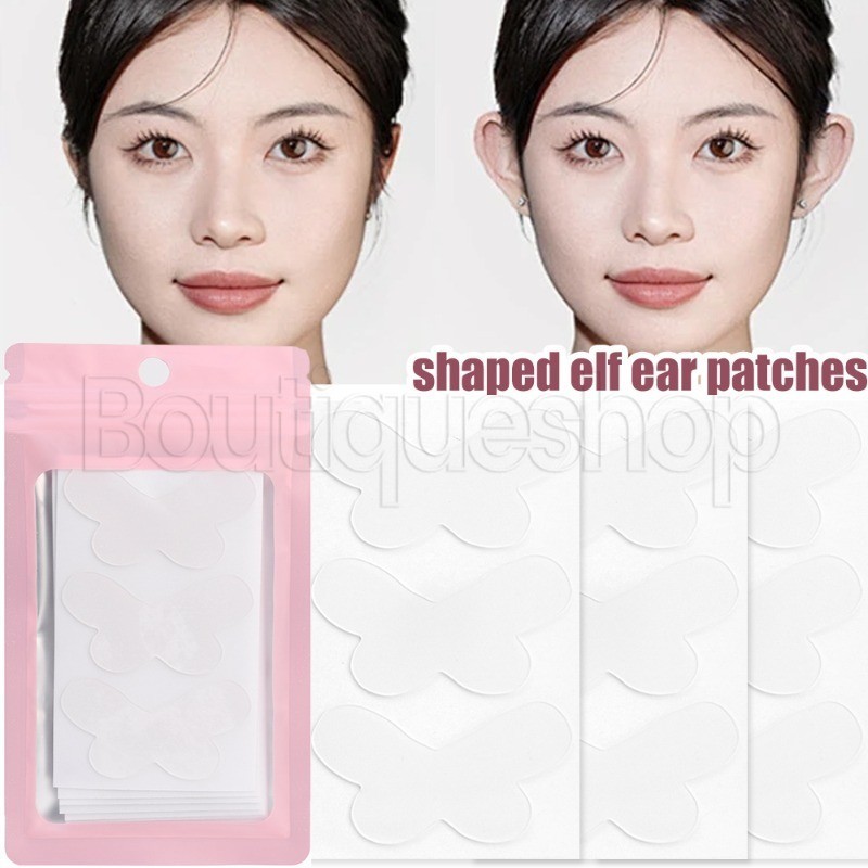 [Nổi bật] Nhãn dán tai Elf - Dụng cụ chỉnh tai - Miếng dán hình con bướm - Hỗ trợ tai - Tự dính, Vô hình, Chống mồ hôi - Băng cố định tai - Dụng cụ làm đẹp - Phụ kiện trang điểm