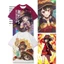 KonoSuba Thần Phước Lành Trên Thế Giới Tuyệt Vời Cosplay Vải 3D Mùa Hè Áo Thun Anime Tay Ngắn