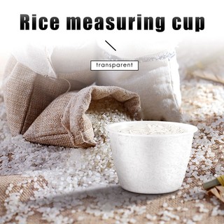 Nồi Điện Nhựa 120ml Cốc Đo Cơm 2 Chiếc Trắng Trong Suốt