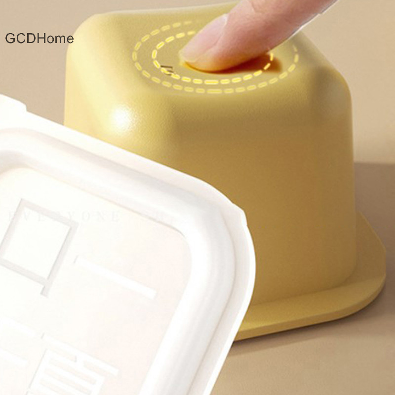 Gcdhome Lớn Độc Lập Khay Đá PP Khuôn Lưu Trữ Nhà Có Nắp Nóng Phụ Kiện Nhà Bếp
