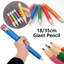 ORDOBOX Bút Chì Lớn, Đồ Chơi Mới Lạ 18 / 35CM Bút Chì Khổng Lồ, Món Quà Vui Nhộn Với Tẩy Hiệu Suất Bằng Gỗ Chống Đỡ Văn Phòng Phẩm Bút Chì Sinh Viên