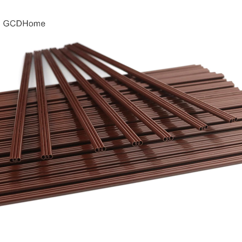 Gcdhome 100 Chiếc Cà Phê Khuấy Gậy Dùng Một Lần Nhựa Ba Lỗ Cà Phê Ống Hút Khuấy HOT