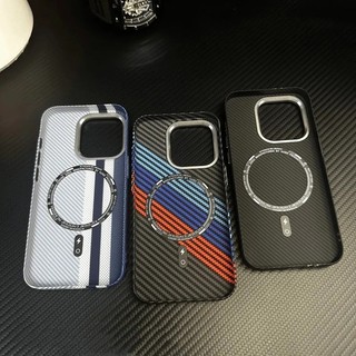 [Jlk] Ốp từ tính giảm họa tiết sợi Carbon sang trọng cho iphone 15 13 14pro 12 15Pro Max Ống kính hợp kim Vỏ cứng sạc không dây