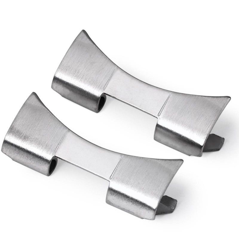 Liên kết cuối cong 12-24mm Dây đeo đồng hồ bằng thép không gỉ đa năng Dây đeo đồng hồ Arc End Link Watchbands Một phần cho đồng hồ thạch anh Đồng hồ cơ nam nữ cổ điển