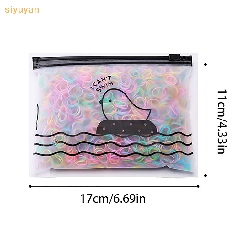 Siyuyan 1000 Chiếc Bé Gái Nhiều Màu Sắc Dùng Một Lần Dây Cao Su Co Giãn Tóc Trẻ Em Đuôi Ngựa Giá Đỡ Dây Cho Trẻ Em Phụ Kiện VN