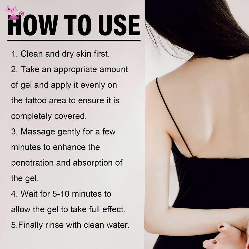 Kem tẩy trang hình xăm Hấp thụ nhanh Gel xóa hình xăm để sử dụng tại nhà