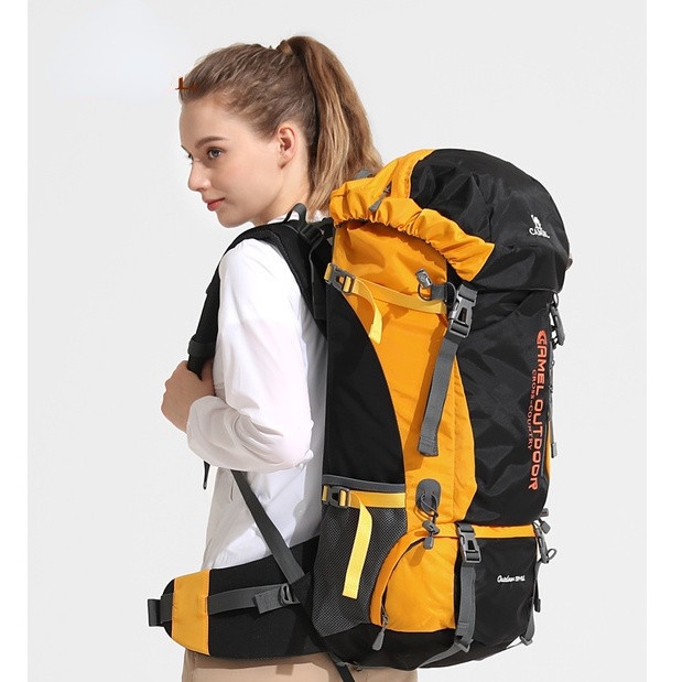 Ảnh Ba lô cắm trại du lịch hệ thống mang theo sức chứa lớn ngoài trời 65L CAMEL CROWN 2