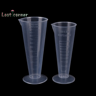 [Lostcorner] 50ml 100ml Cân cốc trong suốt Cốc đo lường Dụng cụ đo lường MỚI,
Cốc đo tốt nghiệp cốc nhựa 50ml 100ml để thử nghiệm nhà bếp trong phòng thí nghiệm,
Nhựa 1 Cốc Tôi