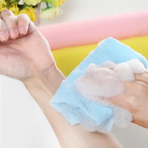 < Beartwo > Khăn Lau Nylon Làm Đẹp Da Cơ Thể Tẩy Tế Bào Chết Tắm Rửa Phòng Tắm Đẹp