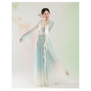 Trang Phục Khiêu Vũ Cổ Điển Lá Rơi Thanh Vũ, Hakama Cánh Hoa, Gạc Thanh Lịch, Thực Hành Trung Quốc