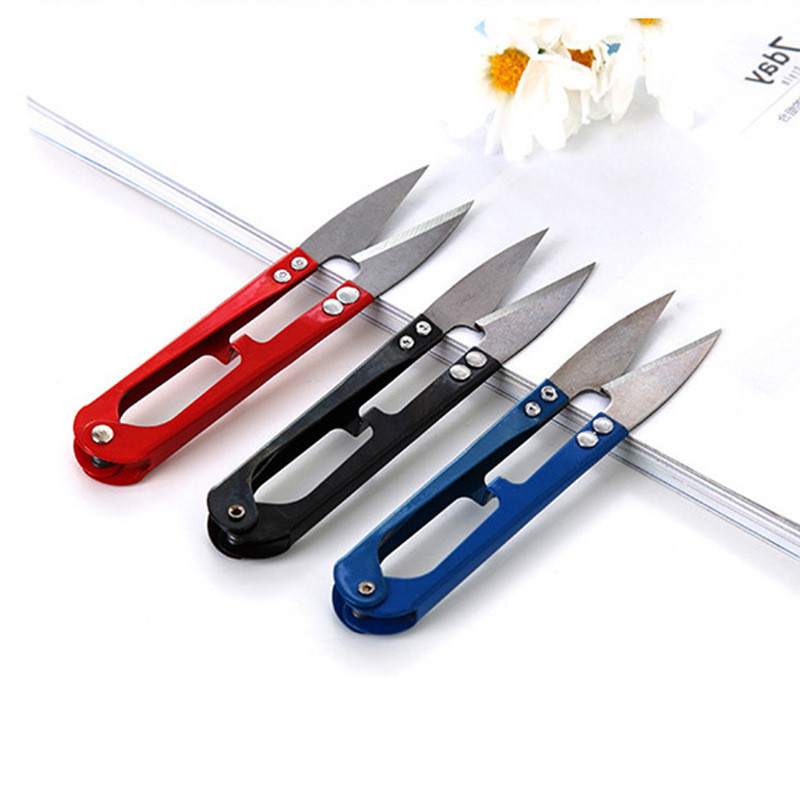 Kéo cắt tỉa chữ U cho gia đình, kéo khâu chéo, kéo sợi kim nhỏ