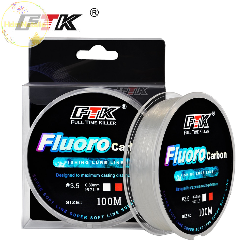Hdmnatalie 100M Fluorocarbon Coag Dây Câu 4.136LB-34.32LB Sợi Carbon Đơn VN