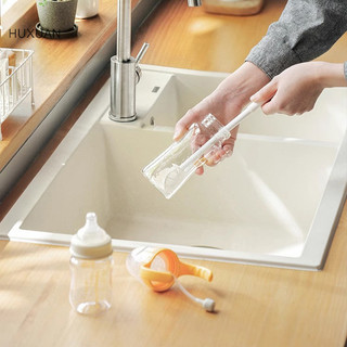Huxuan Cốc Bàn Chải Làm Sạch Tay Cầm Dài Chai Làm Sạch Silicone Sữa Chai Rượu Thủy Tinh Ly Bụi Hộ Gia Đình Cốc Cà Phê TeaPot Bàn Chải RFT