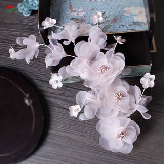 Cô Dâu Tạo Kiểu Tóc Hoa Kẹp Tóc Ổn Định Kẹp Cổ Tích Phong Cách Lưới Hoa Kẹp Tóc Trang Sức