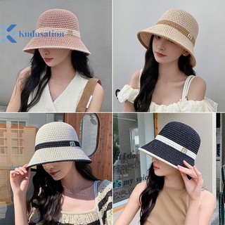 Kudosation 1 Mới Ngoài Trời Chống Tia UV Mũ Chống Nắng Mùa Hè Nữ Xô Có Thể Gập Lại Lưu Vực Rỗng Khâu Panama Nón Ngư Dân