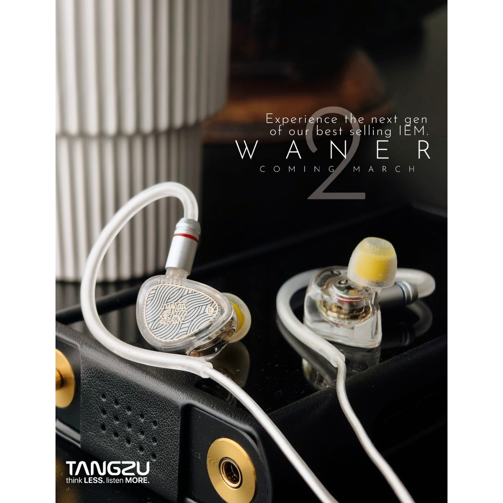 Mới Tangzu Waner 2 10mm Dynamic Driver In-ear Tai nghe IEM MIC Kim loại tổng hợp màng 0,78mm 2Pin IEMs Wan er S.G II
