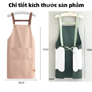 Nhà Bếp Tạp Dề Chống Nước Và Chống Thấm Dầu Dành Cho Nam Nữ Có Túi Lớn Tạp Dề Nấu Ăn Nhà Bếp