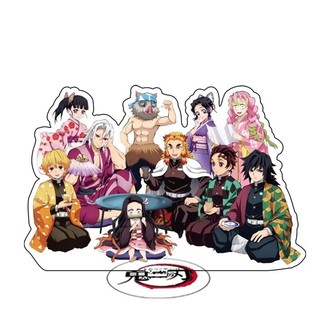 Mô hình Standee Anime Demon Slayer Rengoku Kyoujurou Kamado Nezuko Tanjirou a02 Phụ kiện trang trí để bàn góc học tập