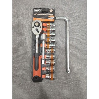 [Tặng cần cong L] Bộ tuýp tự động 12 chi tiết từ 8-24 dùng để vặn đai ốc LIWIN/GOFUTHER