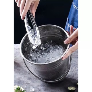 Xô Đá inox quai - XÔ ƯỚP LẠNH CHẤT LIỆU INOX 304 KHÔNG GỈ - KHÔNG BẠC MÀU Thùng Chứa Đá - Trường An VN
