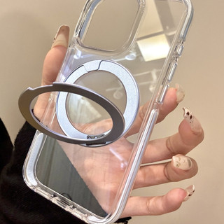 Khung chống va chạm sang trọng Giá đỡ xoay 360 độ Vỏ điện thoại di động cho iPhone16 15 14 13 Pro Max Vỏ bảo vệ camera chống sốc chống rơi mặt sau cứng