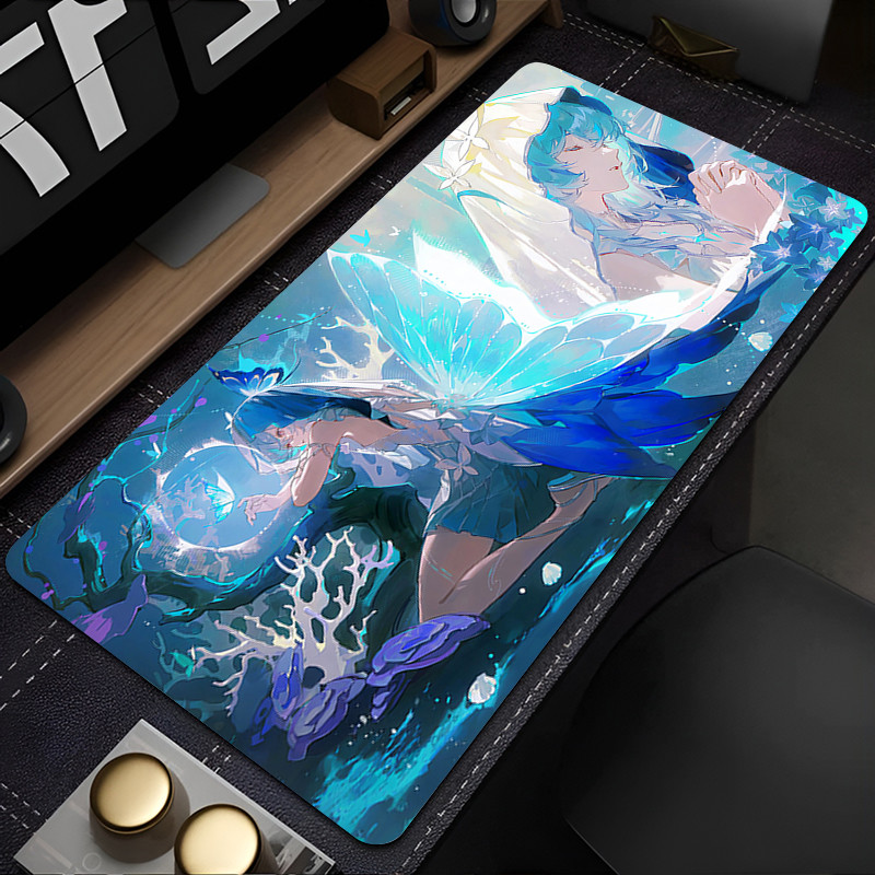 Gió hú Sóng The Shorekeeper Miếng Lót Chuột Bàn Phím Cao Su Lớn Chuột Thảm Chống Trơn Trượt Game Thủ Miếng Lót Chuột laptop PC Thảm Mousepad