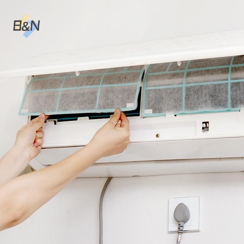 B & N 10 Cái Giấy lọc điều hòa không khí có thể cắt Giấy làm sạch lưới chống bụi.