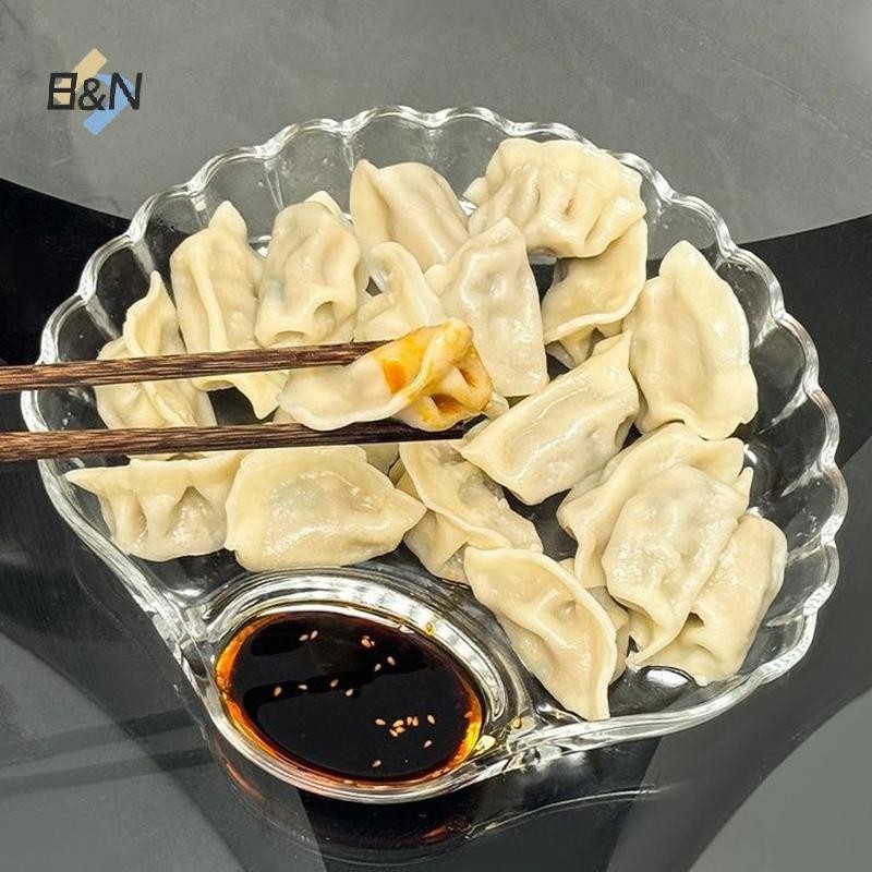 B & N 1 Đĩa Bánh Bao Trong Suốt Có Đĩa Giấm Đĩa Giấm Món Ăn Sushi Bữa Sáng Trái Cây Khô Ăn Nhẹ Đĩa khạc nhổ.