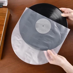 50 100 chiếc Tay áo ghi âm 12 inch Túi bên trong chống bụi chống tĩnh điện có độ bền và trong suốt