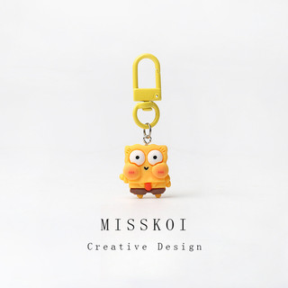 MISMEMO Hoạt Hình Dễ Thương SpongeBob SquarePants Pie Star Móc Khóa Túi Ba Lô Độc Đáo Đơn Giản Hàng Ngày Phụ Kiện