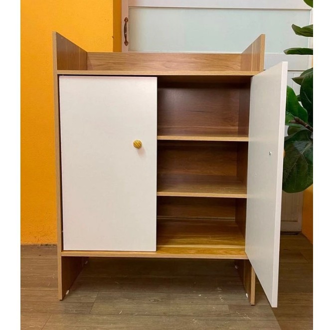 Kệ Giày Gỗ, Tủ Đựng Giày Dép Anhkhoa Chất Liệu MDF Chống Nước hiện đại 80x60x30cm