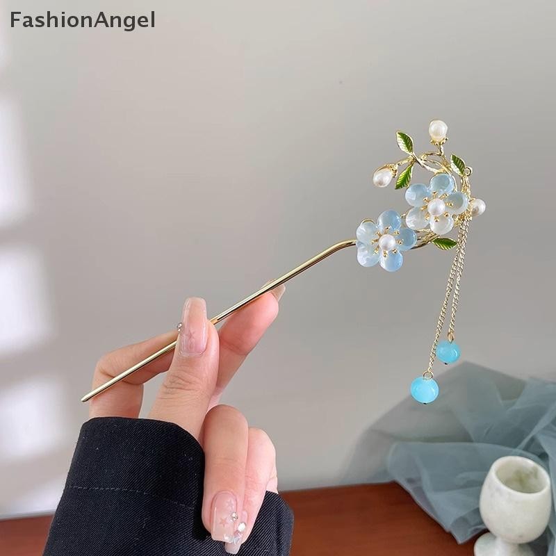 FashionAngel Vintage Phong Cách Trung Hoa Hanfu Tóc Dính Nữ Kim Loại sel Tóc Nĩa Tóc Đũa Kẹp Tóc Người Phụ Nữ Trang Sức Phụ Kiện VN
