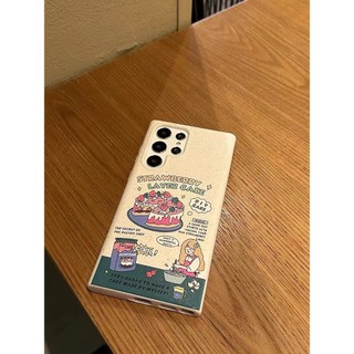Ốp điện thoại phân hủy sinh học cho Samsung s22 s22plus ultra Girly S23 S23Plus s23fe s24 s24plus s24ultra Ốp lưng