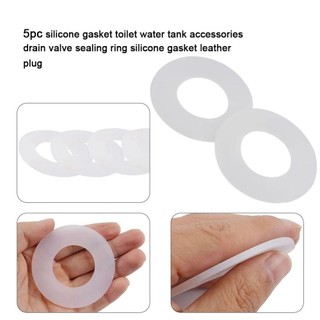 [COD] 1 / 5 Vòng đệm chặn nước, Bộ phận bồn cầu Bộ phận van xả màng cao su Silicon, Vòng đệm van xả đa năng 816,418.00.1 Vòng đệm chống nước cho Geberit