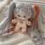 【Bingo】Búp bê cotton 20 cm có bộ xương, đồ chơi nhồi bông [có quần áo được chỉ định] búp bê mặc đồ dễ thương, tóc bạc, búp bê nhồi bông, quà tặng cho bé gái (0271)