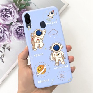 Dành Cho Samsung Galaxy M20 Vỏ M 20 Vỏ Chống Sốc Khủng Long Dễ Thương Phi Hành Gia Vỏ Điện Thoại TPU Mềm Cho Samsung M20 SM-M205F Ốp Lưng