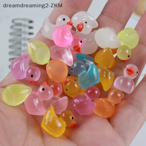 Bộ 50 Tượng Nhỏ Vịt Nhựa Đồ Trang Trí Nhỏ Dễ Thương Dạ Quang Vịt Vườn Cảnh Quan Cây Thủ Công Trang Trí [zkm]