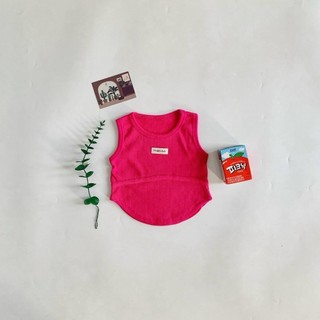 A4- Áo ba lỗ gân vạc bầu cho bé gái siu dễ thương - Size 8-35Kg