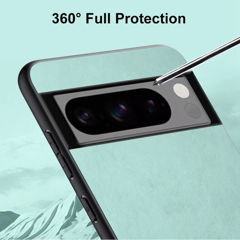 Dành cho Google Pixel 8 / 8 Pro / 8A / 7 / 7 Pro / 7A / 6 / 6 Pro / 6A Vỏ da PU sang trọng Vỏ điện thoại bảo vệ mặt sau