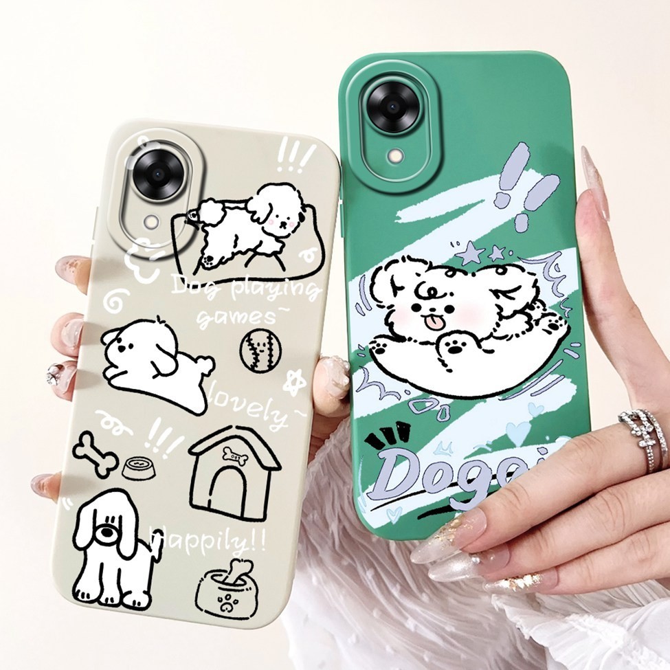Ốp lưng Oppo A17k Thẩm mỹ Họa tiết mèo dễ thương Vỏ bảo vệ chống sốc mờ CPH2471