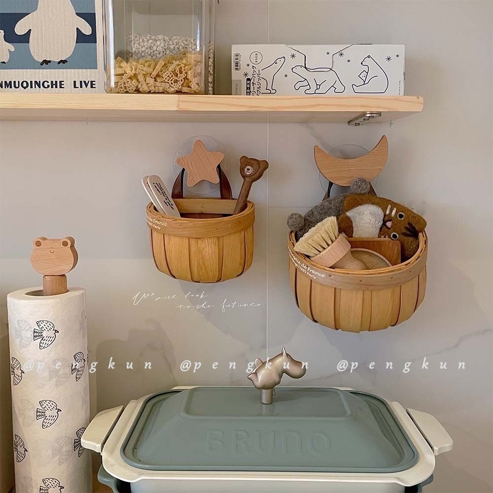 Giỏ Đựng Tỏi Ớt Phong Cách Nhật Bản Độc Đáo rổ đựng giỏ treo tỏi giỏ đựng rau củ rổ hành tỏi Giỏ mây nhỏ giỏ đựng hành tỏi giỏ đựng tỏi