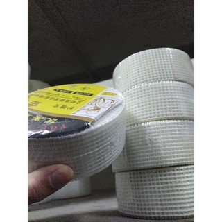 Lưới thủy tinh cuộn tự dính 5-10-15-20cm cho thạch cao, chống thấm, thi công sơn hiệu ứng