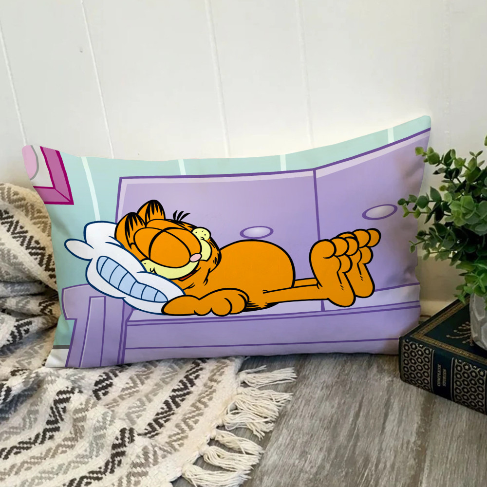 The Garfield Movie 2024 Vỏ Gối Hình Chữ Nhật In Hình Một Mặt Đệm Polyester Trang Trí Nhà Cửa Món Quà Tốt Nhất (Không Có Lõi)