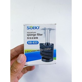 Lọc Sủi Vi Sinh Mini Sobo SB-833 Dạng Góc cho bể cá cảnh