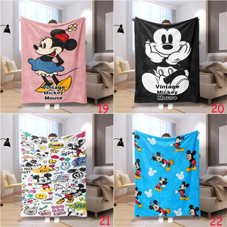 Chuột Mickey Flannel Chăn Một Mặt In Flannel Chăn Điều Hòa Không Khí Chăn Văn Phòng Ngủ Chăn Quà Tặng Thiết Thực Cho Gia Đình