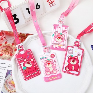 Dây đeo thẻ học sinh, bảng tên dành cho sinh viên Gấu Dâut dễ thương cute